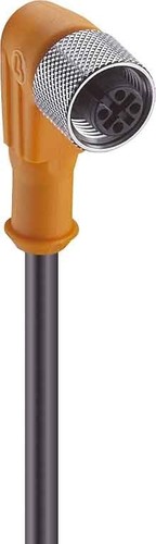 Belden Kupplung m.Schraubver.,gew 4pol.,M12,10mKab.PVC RKWT 4-07/10m