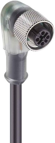 Belden Kupplg.m.Schraubv.+LED,gew PUR-Kabel 4adrig RKWT/LED F4-225/2m