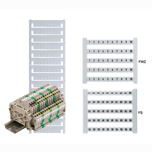 Weidmüller Klemmenmarkierer dekafix weiß DEK 5 FS 301-350