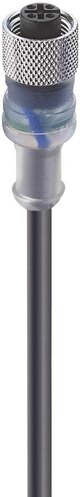 Belden Kupplg.m.Schraubv.+LED,ger 4pol.,M12,10m Kab. RKT/LED-F4-225/10m