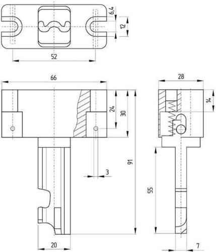 Schmersal Betätiger beweglich AZ/AZM 415-B3