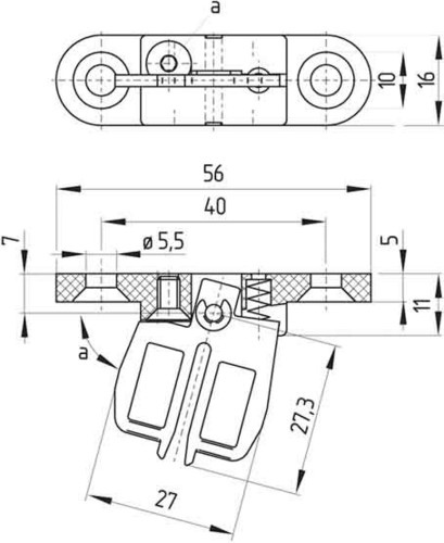 Schmersal Betätiger beweglich AZ 15/16-B2