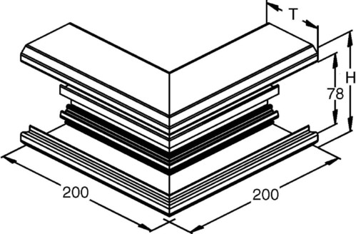 Niedax Alu-Außeneck GAA 110-78 N