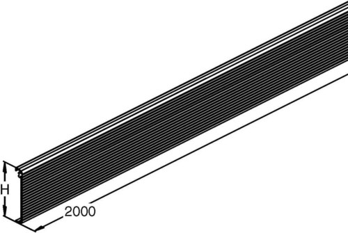 Niedax Alu-Deckel kannelliert GDAR 38 N