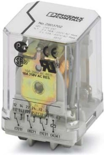 Phoenix Contact Einzelrelais 3 Wechsler 24VDC REL-PR3- 24DC/3X21