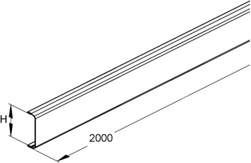 Niedax Gerätekanal- Stahl-Deckel GDS 38 L