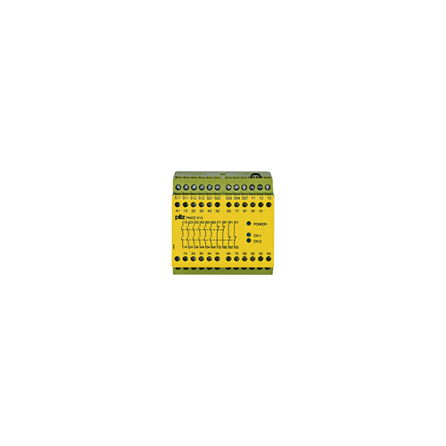 Pilz Not-Aus-Schaltgerät 24VDC 6n/o 4n/c 3LED PNOZ X10 #774709 Pilz Not-Aus-Schaltgerät 24VDC 6n/o 4n/c 3LED PNOZ X10 #774709