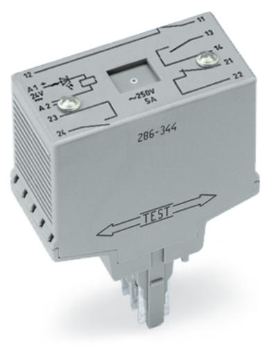 WAGO GmbH & Co. KG Relaismodul DC 24 V,3S u. 1Ö,gr 286-344/004-000