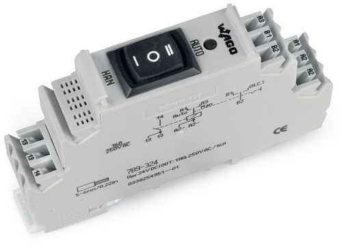WAGO GmbH & Co. KG Relaismodul DC 24 V,1 S,grau 789-324