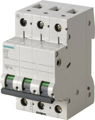 Siemens Dig.Industr. LS-Schalter B16A, 3pol 5SL6316-6