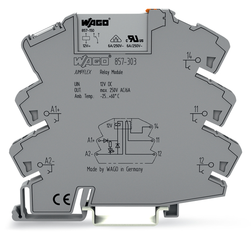 WAGO GmbH & Co. KG Relaismodul DC 12 V,1W,grau 857-303