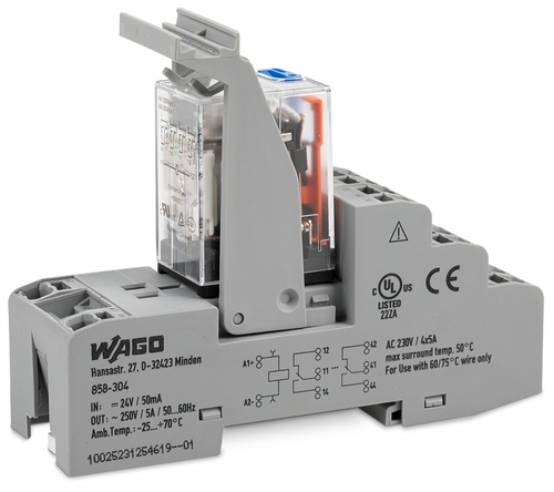 WAGO GmbH & Co. KG Relaismodul DC 220 V,4 Wechsler 858-308