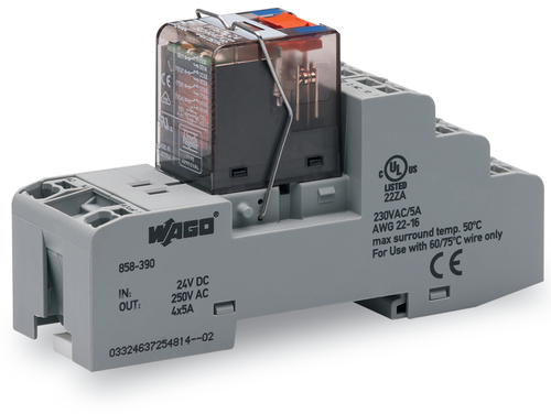WAGO GmbH & Co. KG Relaismodul DC 220 V,4 W,grau 858-391