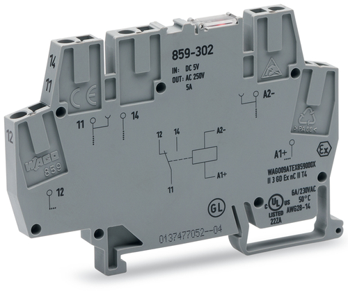 WAGO GmbH & Co. KG Relaismodul DC 220 V,1 W,grau 859-308