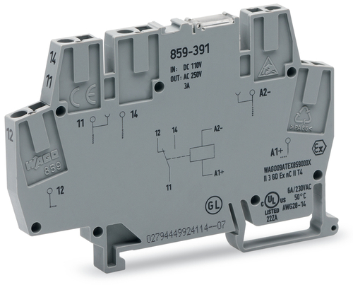 WAGO GmbH & Co. KG Relaismodul DC 110 V,1 W,grau 859-391
