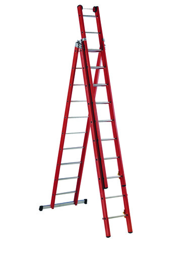 Cimco Werkzeuge Steh-und Schiebeleiter 3-teilig 146208