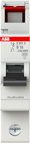 ABB Stotz S&J Sicherungsautomat B 16A 1p 253V S201S-B16 ABB Stotz S&J Sicherungsautomat B 16A 1p 253V S201S-B16