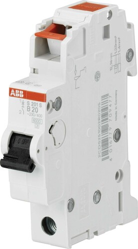 ABB Stotz S&J Sicherungsautomat 6kA 6A C 1p -253V S201S-C6