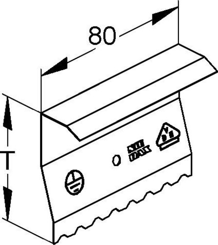 Niedax Stoßstellenverbinder GSTEO 213A78T80