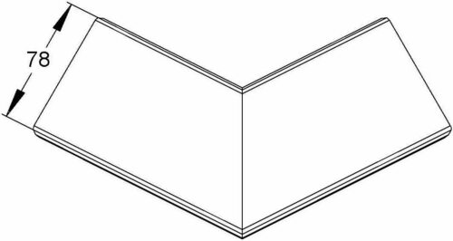 Niedax Außeneckdeckel PDAS 78 S (1Paar)