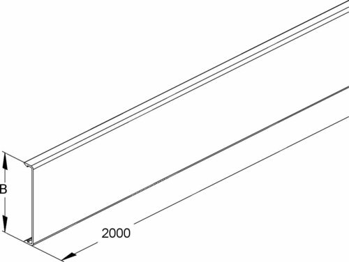 Niedax Verdrahtungskanal-Deckel VDD 100 Niedax Verdrahtungskanal-Deckel VDD 100