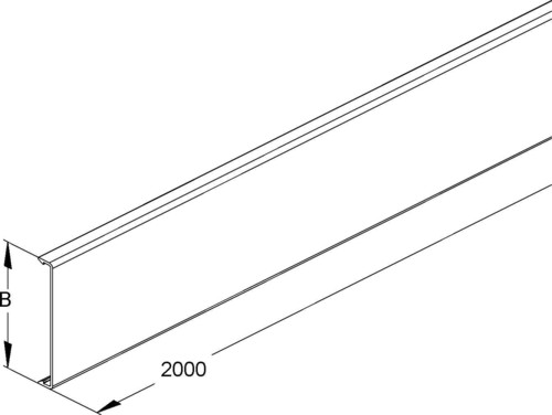 Niedax Verdrahtungskanal-Deckel VDD 125