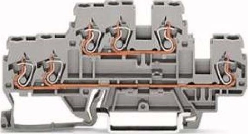 WAGO GmbH & Co. KG Doppelstockklemme 0,08-2,5/4qmm gr N/L 870-532