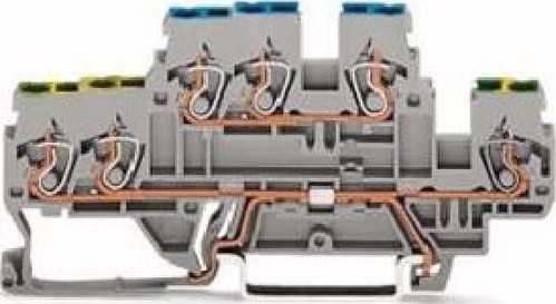 WAGO GmbH & Co. KG Doppelstockklemme 0,08-2,5/4qmm PE/N 870-535