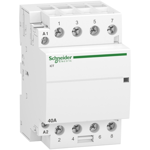Schneider Electric Installationsschütz 40A 4S 220-240VAC A9C20844 Schneider Electric Installationsschütz 40A 4S 220-240VAC A9C20844