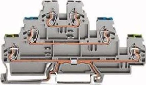 WAGO GmbH & Co. KG Dreistockklemme 0,08-2,5/4qmm PE/N/L 870-567