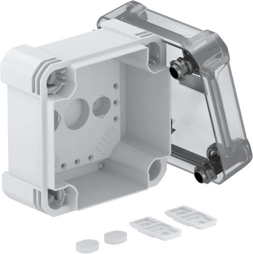 OBO Bettermann Vertr Leergehäuse m.transp. Deckel X04C LGR-TR