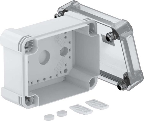 OBO Bettermann Vertr Leergehäuse m.transp. Deckel X06C LGR-TR