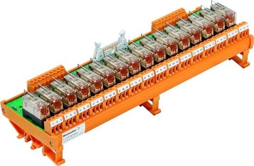 Weidmüller Relaiskoppler steckbar RSM 16RS 24VDC GEM.-