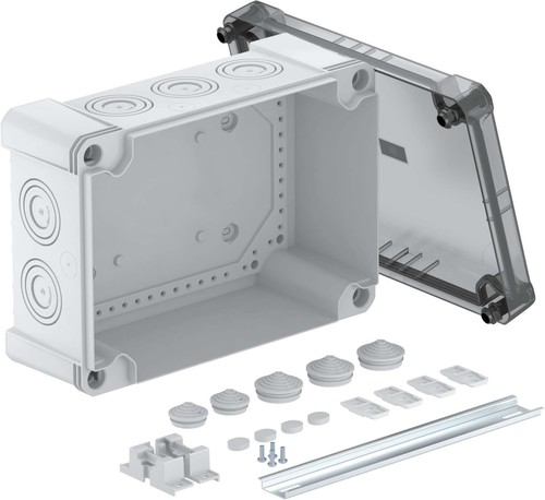 OBO Bettermann Vertr Kabelabzweigkasten m.transp. Deckel X25 R LGR-TR