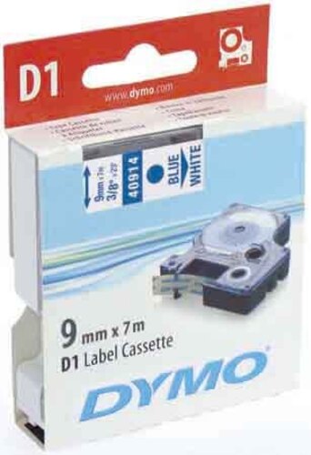 Newell Brands D1 Schriftband 9mm/7m blau auf weiß 40914 Newell Brands D1 Schriftband 9mm/7m blau auf weiß 40914