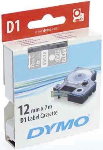 Newell Brands D1 Schriftband 12mm/7m weiß auf transp. 45020 Newell Brands D1 Schriftband 12mm/7m weiß auf transp. 45020