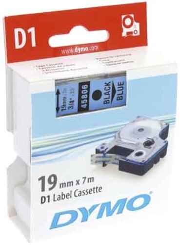Newell Brands D1 Schriftband 19mm/7m schwarz auf blau 45806 Newell Brands D1 Schriftband 19mm/7m schwarz auf blau 45806