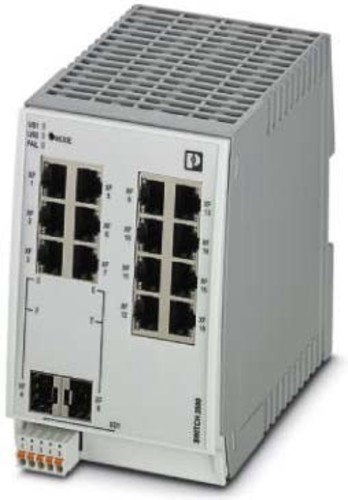 Phoenix Contact Industrial Ethernet Switch mana., 14 RJ45 Ports FL SWITCH 2214-2SFX