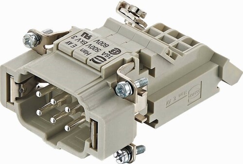 Harting Stifteinsatz 6-polig+PE 09330064626