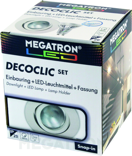 Megatron LED-Einbauspot Set 2800K weiß MT75400