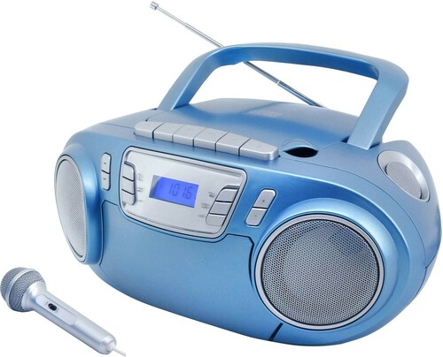 Soundmaster CD/Radio/Kassettenrecorder m.Mikrofon,portable SCD5800BL bl