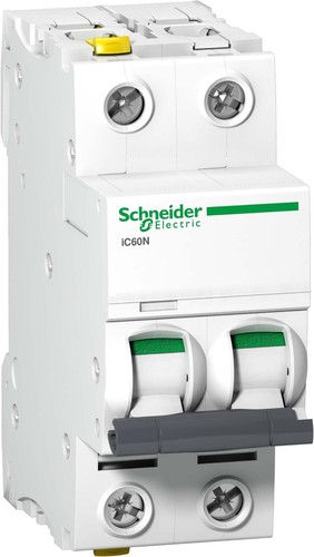 Schneider Electric LS-Schalter 2P 2A D IC60N A9F05202