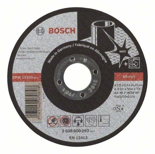 Bosch Power Tools Trennscheibe 115x2 2608600093