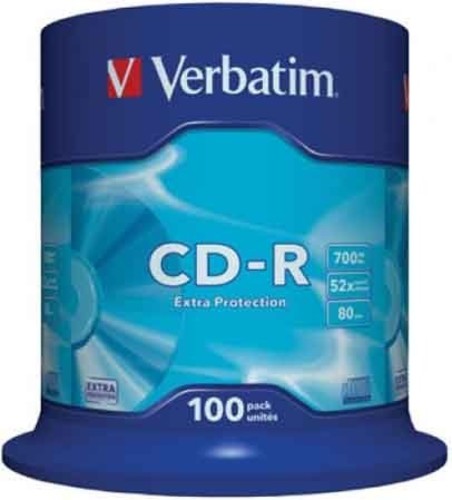 Verbatim CD-R Cakebox 100 Discs VERBATIM 43411(VE100
