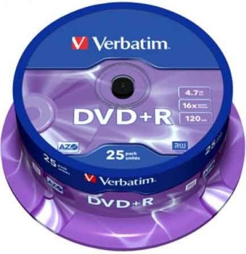 Verbatim DVD+R Cakebox 25 Discs VERBATIM 43500(VE25)