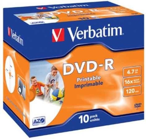 Verbatim DVD-R Jewelcase 10 Discs VERBATIM 43521(VE10)
