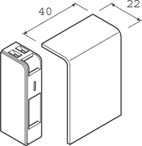 Tehalit Endstück SL 200556D1 alu