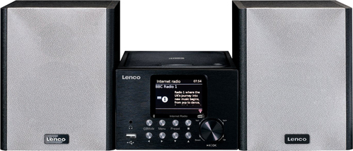 LENCO Microanlage/Internet-Radio WiFi/DAB+/FM/CD MC-250 Black