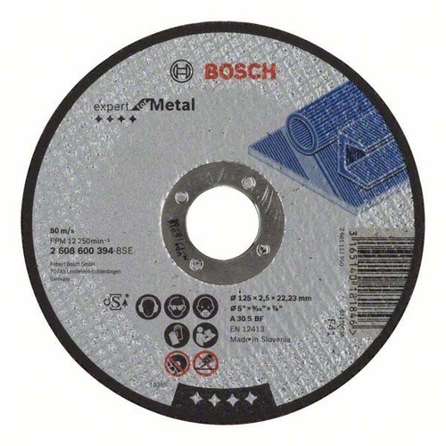 Bosch Power Tools Trennscheibe 2,5 mm 125x2,5mm 2608600394