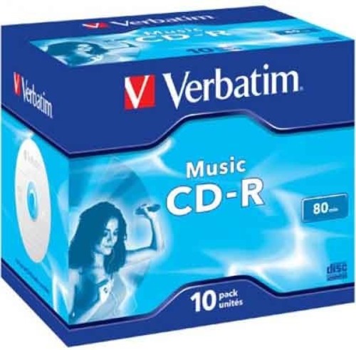 Verbatim CD-R Jewelcase 10 Discs VERBATIM 43365(VE10)